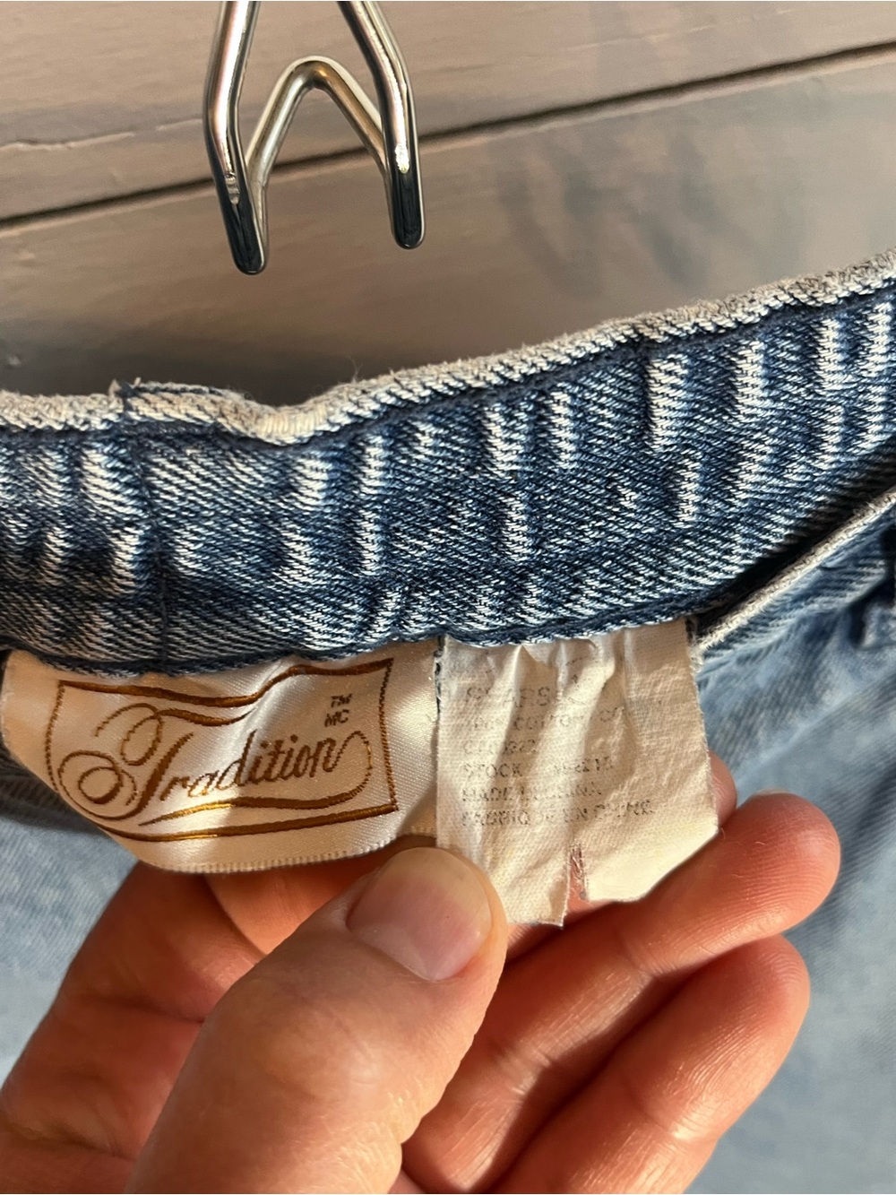 Tradition High-Rise Light Blue Denim Shorts - Picture 3 of 4